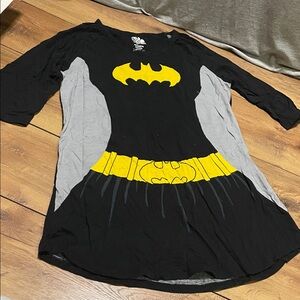 Women's Black and Gray Superhero Nightshirt